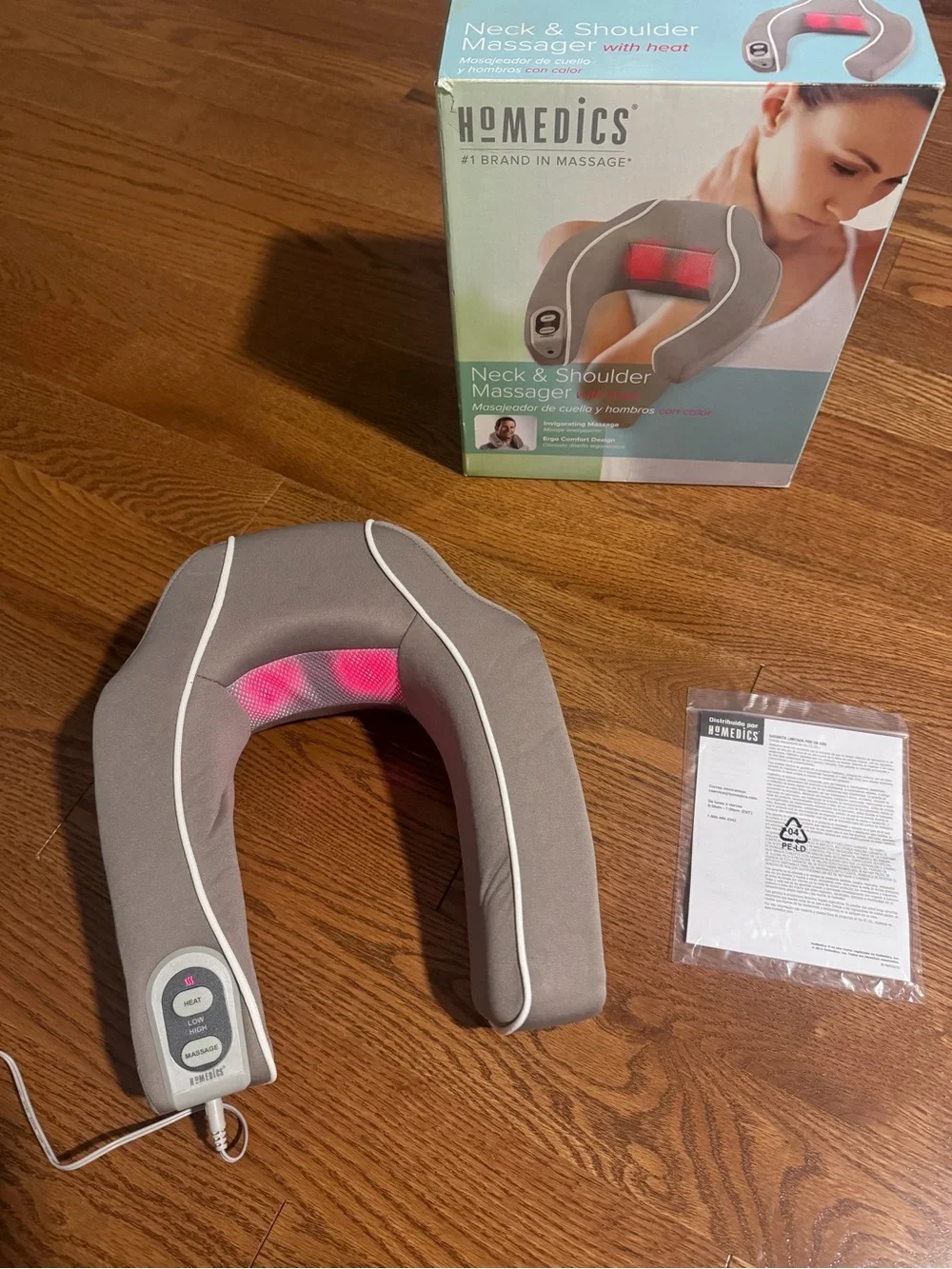 HoMedics Gray Neck & Shoulder Massager NEVER USED